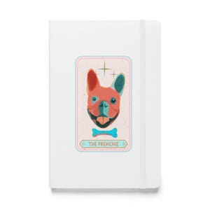 Cuaderno de tapa dura con gráfico de cartas del tarot THE FRENCHIE