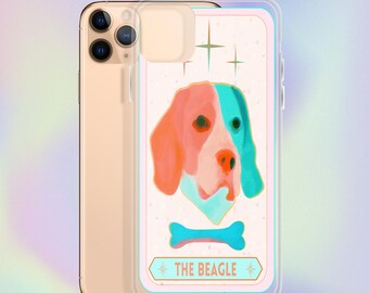 TAROT CARD BEAGLE Clear Case for iPhone