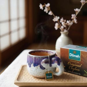 Elephant Ceramic Mug Handcrafted  - Unique Artisan Drinkware & Decor - 8oz