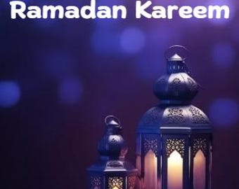 Elegant Ramadan Cards: Modern Islamic Design (PDF File)
