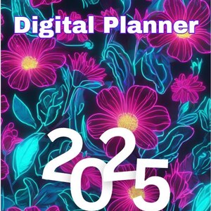 2025 Digital Planner: Floral A4 Printable (PDF)
