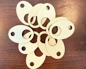 Gocce di filo di legno – Set da 10 con anello per progetti/organizzatore di filo da ricamo GRATUITO