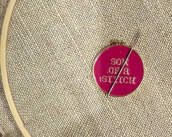 Son of a Stitch Magnetischer Needle Minder - 2,5 cm rundes lustiges Nähen Zubehör