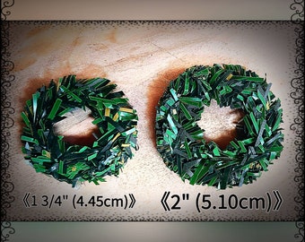 Miniature Wreaths, Dollhouse Decor, Fairy House Accents (4 pc)