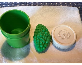 Vintage 1987 Fisher Price Baby Doll Food Peas Jar & Lid