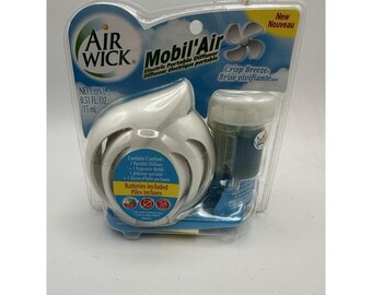 Air Wick Mobil Air Electric Portable Scent Diffuser Crisp Breeze NEW SEALED Y2K