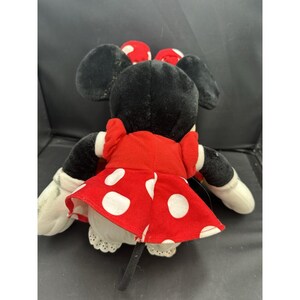 Disney Minnie Mouse in Red Polka Dot Dress Stuffed Animal Plush 15.5" image 3