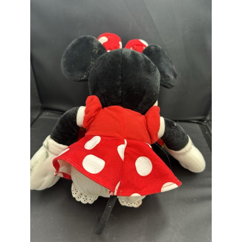 Disney Minnie Mouse in Red Polka Dot Dress Stuffed Animal Plush 15.5" image 3