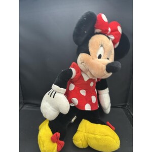 Disney Minnie Mouse in Red Polka Dot Dress Stuffed Animal Plush 15.5" image 6