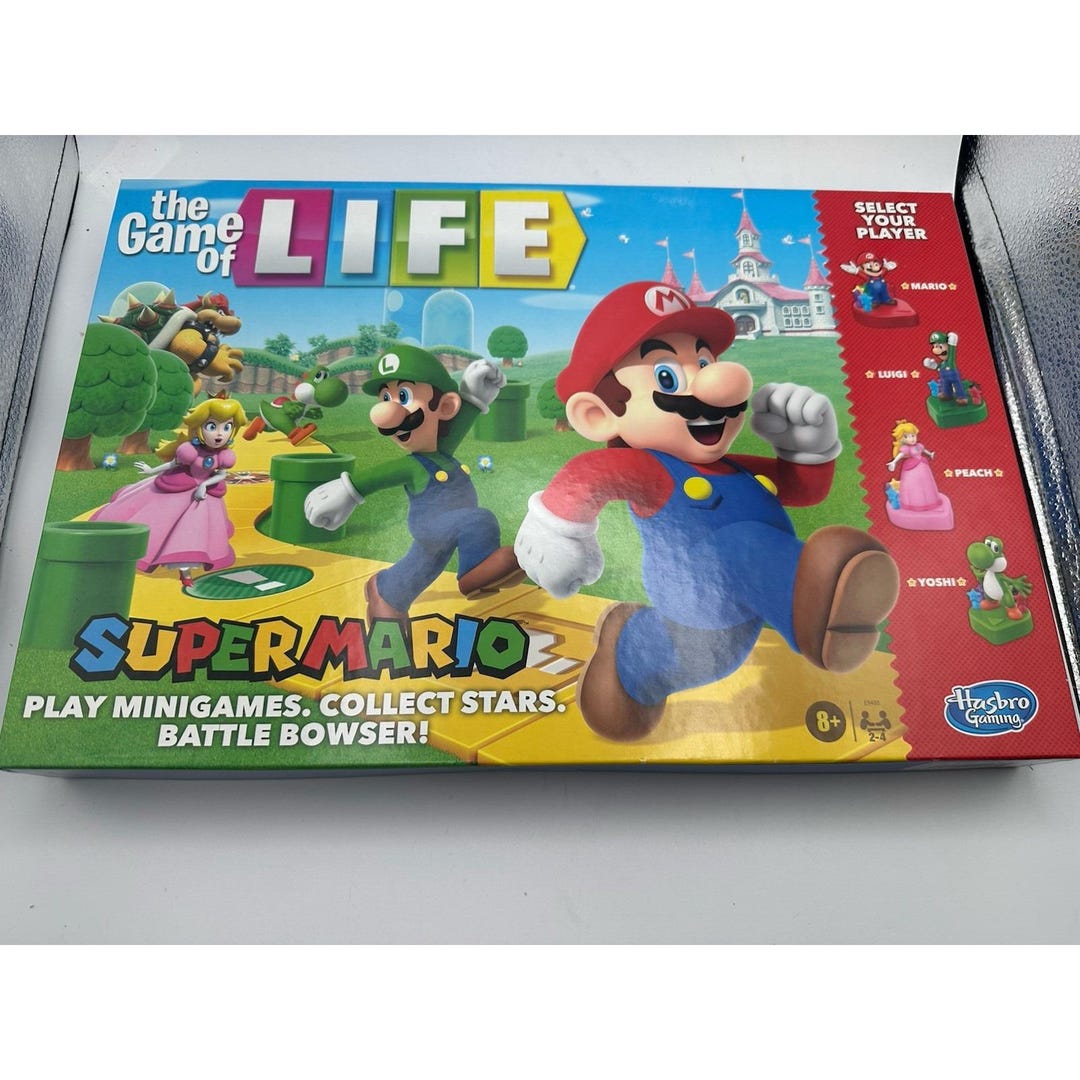 Life: Super Mario Edition Board Game New** Sealed - Etsy