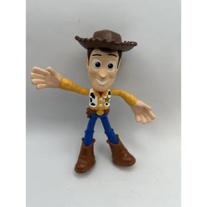 Disney Pixar Toy Story 4 Woody Flextreme Bendable Figure 7.5" Tall Toy Figurine image 1