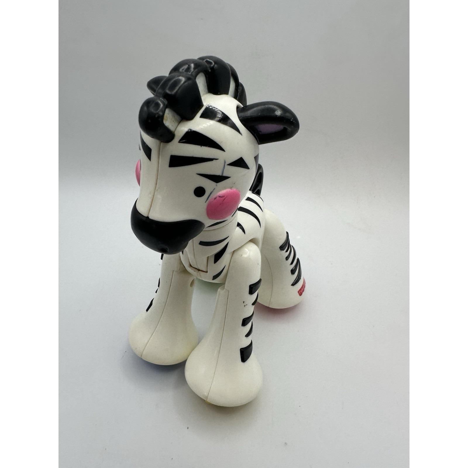Fisher Price Amazing Animals Click Clack Zebra Zoo Rattle Sensory