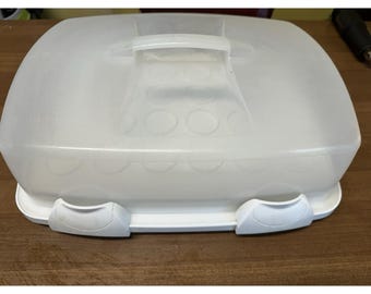 Wilton Ultimate 3 in 1 Caddy Cupcake Cake Holder Carrier Tote 18x14x5.5 USA