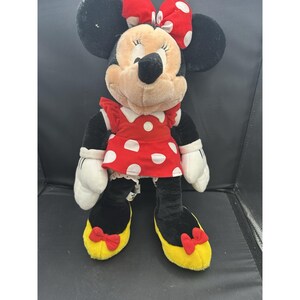 Disney Minnie Mouse in Red Polka Dot Dress Stuffed Animal Plush 15.5" image 7