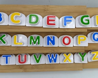 Leap Frog Letter Phonics Capital Letters Replacement 1.5" ~ U PICK NOT magnetic backs Leap Factory Letters.