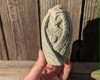 Concrete Freya Statue, Norse Goddess Decor, Freya Altar Sculpture, Witchy Home Decor, Pagan Altar Art, Gothic Shelf Decor, Gift for Her