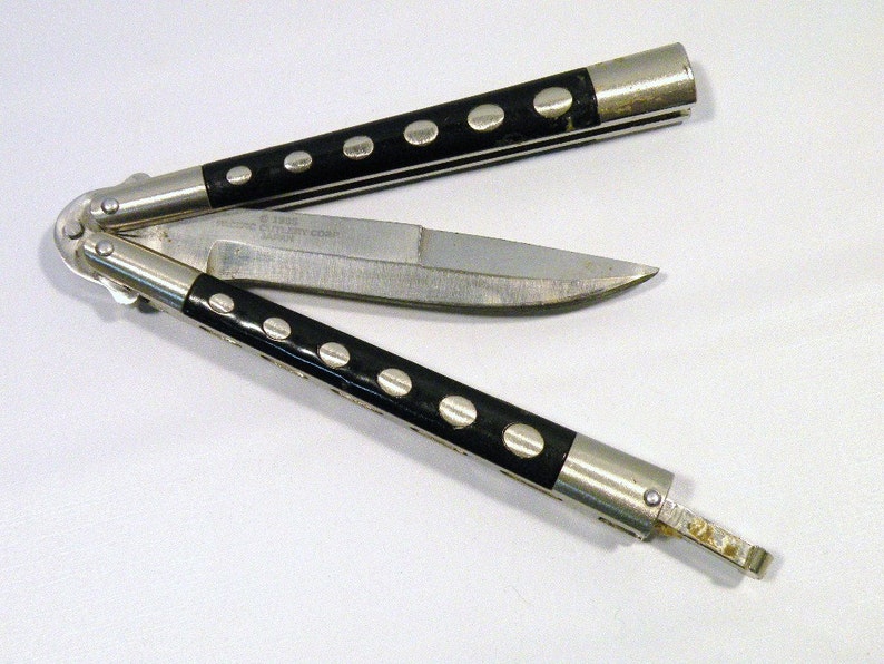 Big Vintage Butterfly Knife Bali Song Pacific Cutlery 1985 Etsy