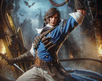 Richter Belmont - Castlevania - Figura de resina impresa en 3D - Kit de garaje [Por Bulkamancer] - SIN PINTAR