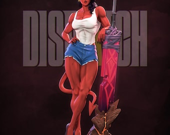Malevola - Dispatch- 3D Printed Resin Figurine -  Garage Kit [By Neko Figurines] - UNPAINTED