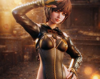 Lily - Stellar Blade - 3D Printed Resin Figurine -  Garage Kit [By Bulkamancer] - UNPAINTED