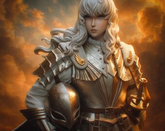 Griffith - Bezerk - 3D Printed Resin Figurine -  Garage Kit [By Bulkamancer] - UNPAINTED
