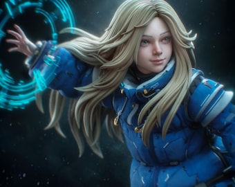 Diana from Pragmata - 3D Printed Resin Figurine -  Garage Kit [By Bulkamancer] - UNPAINTED