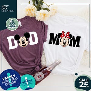 Custom Disney Grandma Kids Name Shirts | Custom Name Disney Family Matching Trip T-Shirt | Disney Grandpa Uncle Auntie Nana Papa Grammy Tee