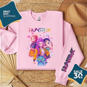 Kpop Demon Hunters Youth Sweatshirt | Huntrix Girl Toddler Shirt | Kpop idol group Shirt | Mira | Rumi | Joey Shirt | Demon Hunter Merch