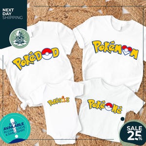Poke-Family Birthday Shirt | Family Matching Birthday Shirt | Girls Birthday Shirt | Family Birthday Shirts | Birthday Boys | Birthday Gift