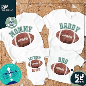Football 1st Birthday Outfit | 1st Year Down Birthday Matching Family Shirts | Touchdown One | 1st Year Down Party | 1st Birthday Football