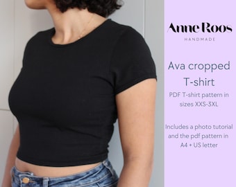 Ava Cropped T-shirt PDF Schnittmuster