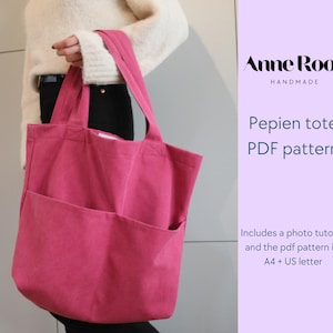 Pepien Pocket Einkaufstasche Schnittmuster (PDF)