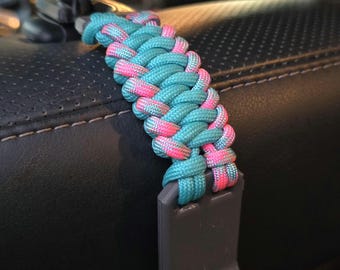 Paracord-Wrapped Car Headrest Hooks (Set of 2) | Durable 3D Printed Universal Fit