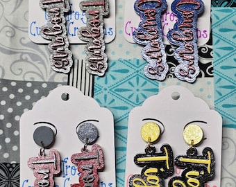 Sports Team Custom Earrings - 2 Layer