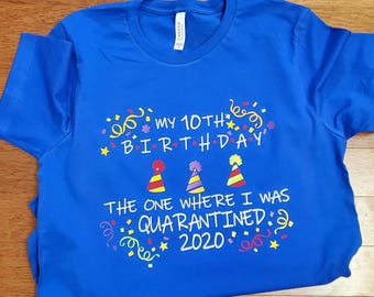 Custom Birthday Shirt – Personalized Birthday Tee, Any Age Shirt, Birthday Girl Shirt, Birthday Boy Shirt
