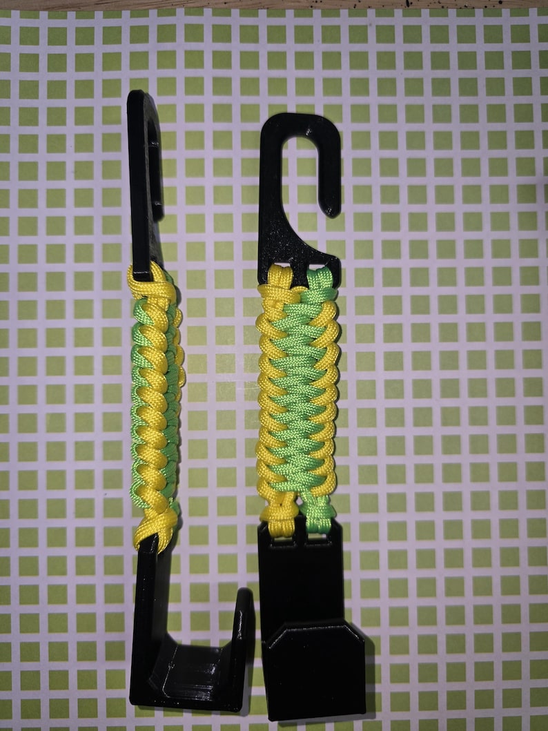 Ganchos para reposacabezas de coche envueltos en paracord (juego de 2) / Impresión 3D duradera, ajuste universal imagen 16