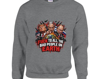 Unisex sweatshirt for peace and democracy | Statement pullover against dictatorship | Political motif | High-quality cotton blend