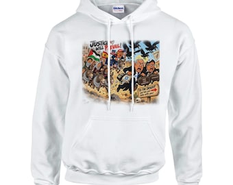 Anti-Trump Hoodie Peace Democracy Pullover, Free Palestine Hoodie, Unisex Statement Sweater, Political Gift, Streetwear