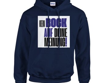 Freethinker Hoodie - Statement Hoodie for Freedom of Opinion & Independence - Heavyweight Cotton Blend - Unisex Motivational Sweater
