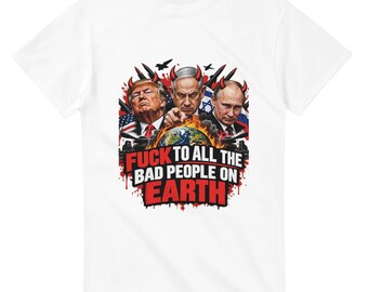 Peace and Democracy T-Shirt - Political Statement Shirt - Against Warmongers and Dictators - High-Quality Cotton, Unisex