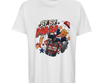Anti Trump Anti MAGA T-Shirt, Pro Democracy Gift, Sustainable Oversized Cotton Tee, Political Protest Shirt, Fair Trade Fashion