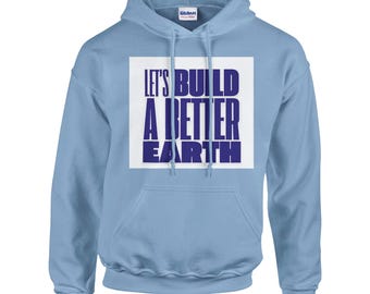 Peace Hoodie - Statement Hoodie for Democracy & Freedom - Heavyweight Premium Unisex Pullover Against War and Corruption