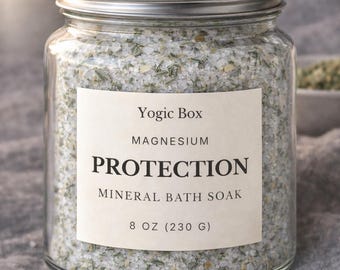 Baño de magnesio mineral con protección y límites de Yogic Box