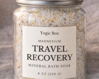 Sales de baño minerales de magnesio Yogic Box para recuperación en viajes / Un regalo ideal para consultores / Imprescindible para viajeros
