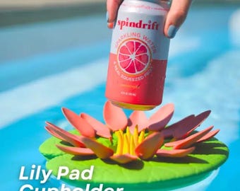 Floating Lily Collection – Wine Holder, Candle Floats, & Cupholder
