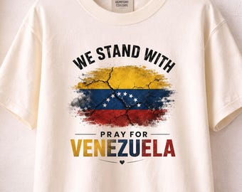 We Stand With Venezuela Shirt, Pray For Venezuela Earthquake Shirt, Comfort Colors Tee, Venezuela Relief Support Tee, Together We Rise