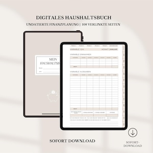 Download a digital household book – a budget planner for your finances | Easily manage income and expenses