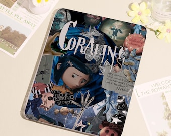 Coraline,iPad Case with Pencil Holder ForAir 4/5/6/7 A16/7 A16,iPad 10.9" 10.2" 11",iPad 10/9/8/7th ,Mini4/5/6/7,Pro 2022/2024/2025/2025