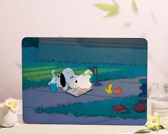 Snoopy Read,Macbook Case Protective Laptop Cover for New Neo MacBook Pro 13/14/15/16 Inch,Air 15/13,M1 M2 M3 2026 2025 2024,Laptop Cover