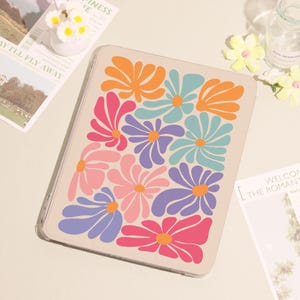 Colorful Flowers,iPad Case with Pencil Holder For iPad10.9" 10.2"11"inch,iPad10/9/8/7th ,Air 4/5/6/7 A16,Mini4/5/6/7,Pro 2021/2022/2024/2025